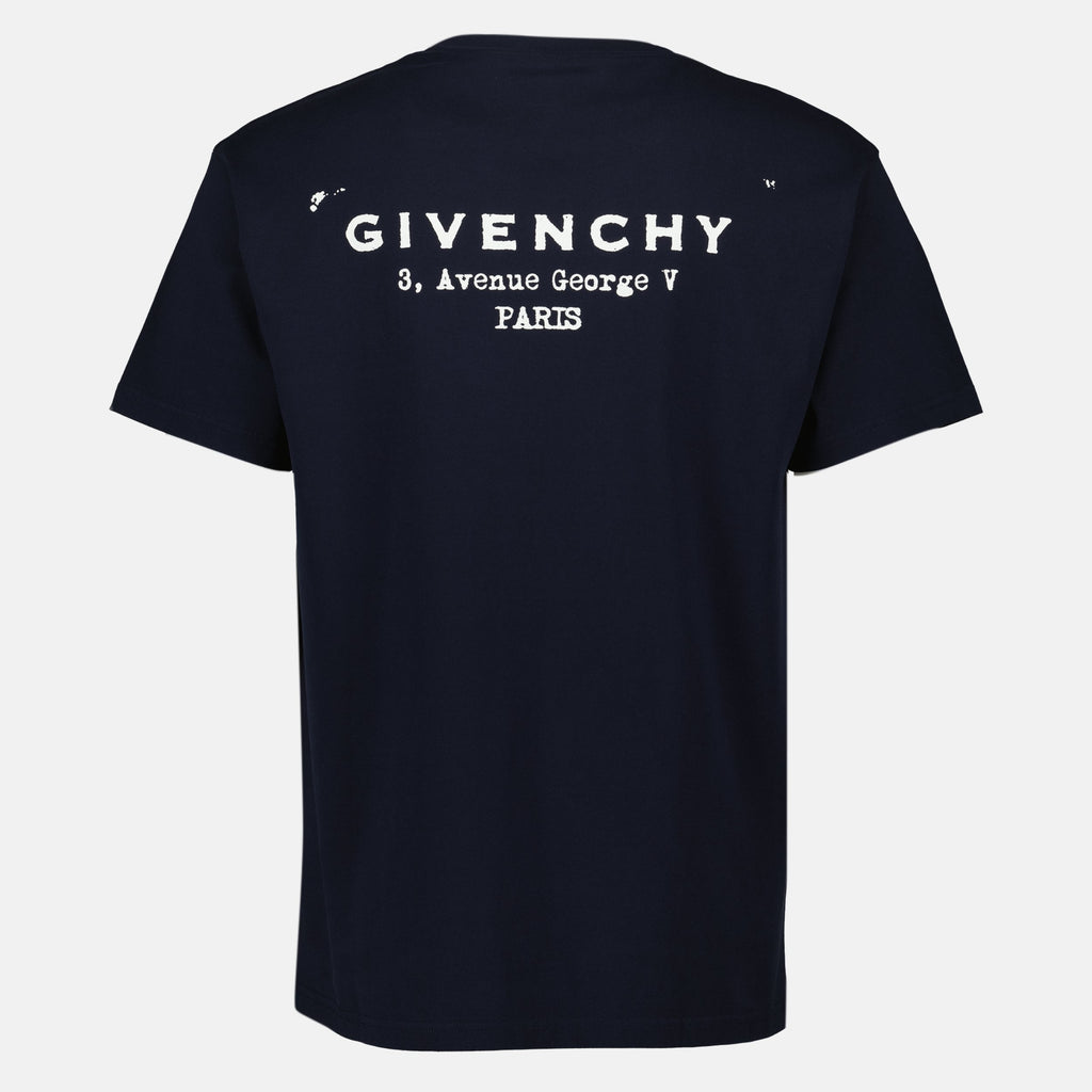 Image of Givenchy Signature Printed T-Shirt by Givenchy for Men - Season Autumn-Winter 2025 - Detail View 2