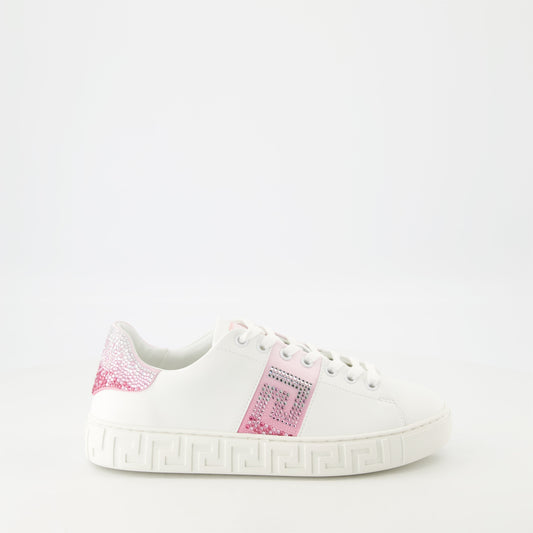 Versace sneakers, Greca sneakers, crystal sneakers, premium footwear, stylish sneakers