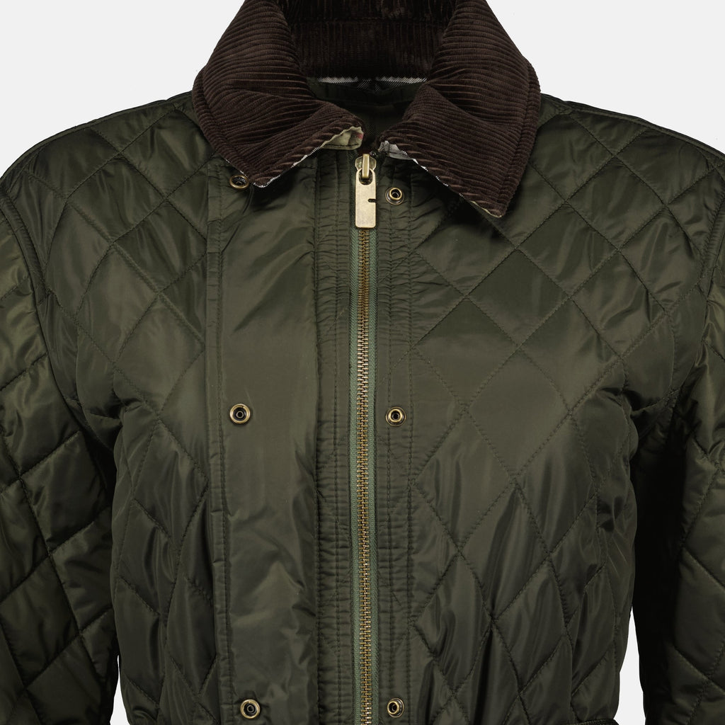 Burberry jacket, quilted jacket, khaki jacket, Autumn-Winter 2025, women's outerwear