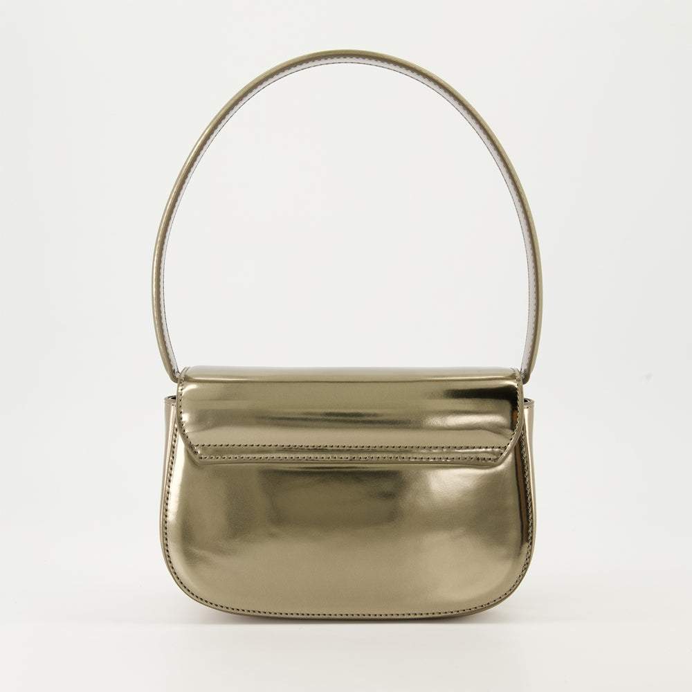 diesel bag, mirrored gold bag, luxury handbag, autumn-winter collection, adjustable strap bag