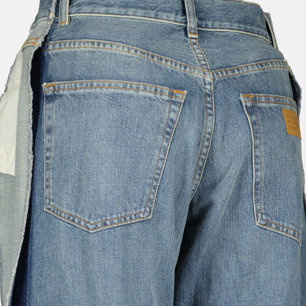 denim jeans, MM6 clothing, blue jeans, classic fit, women's fashion