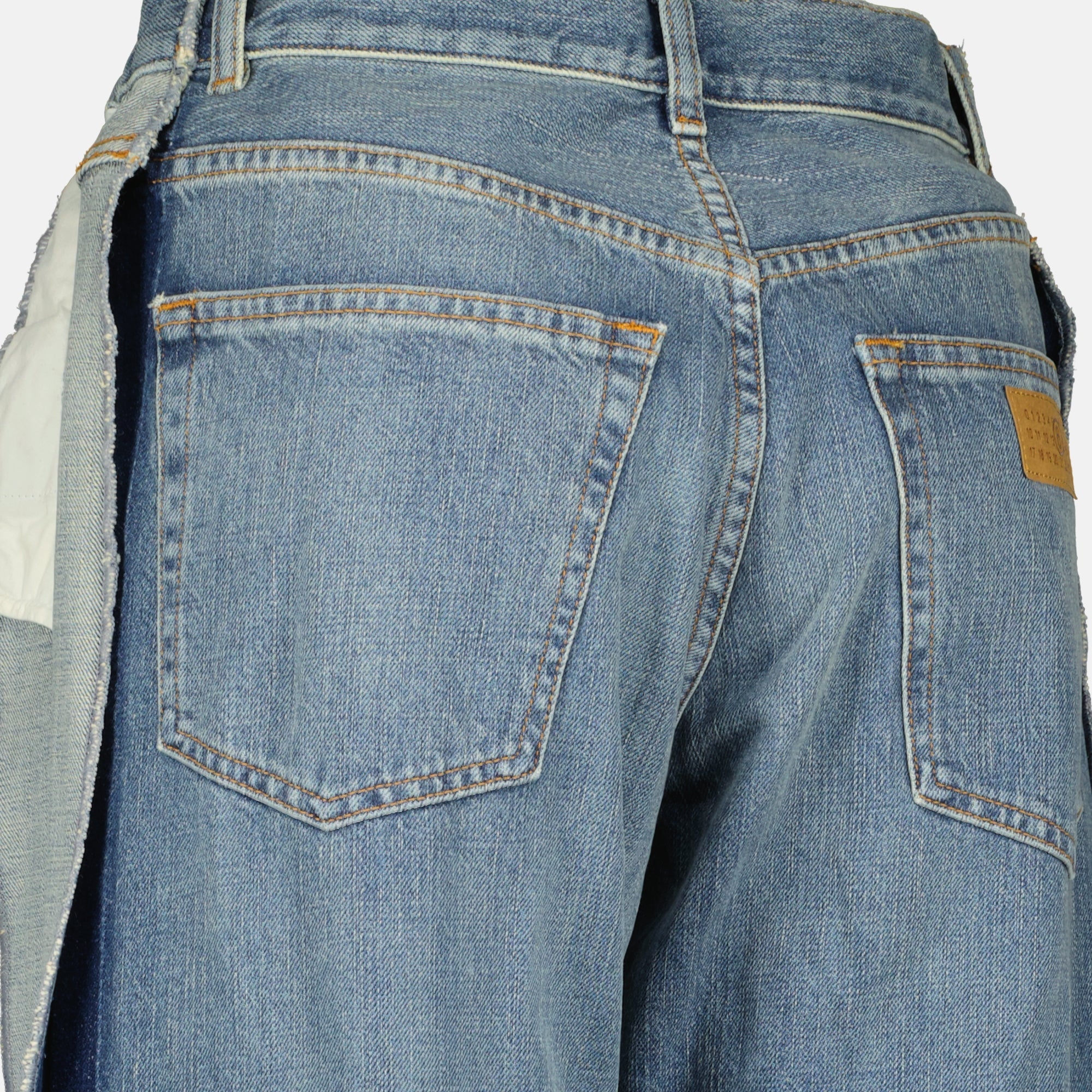 denim jeans, MM6 clothing, blue jeans, classic fit, women's fashion