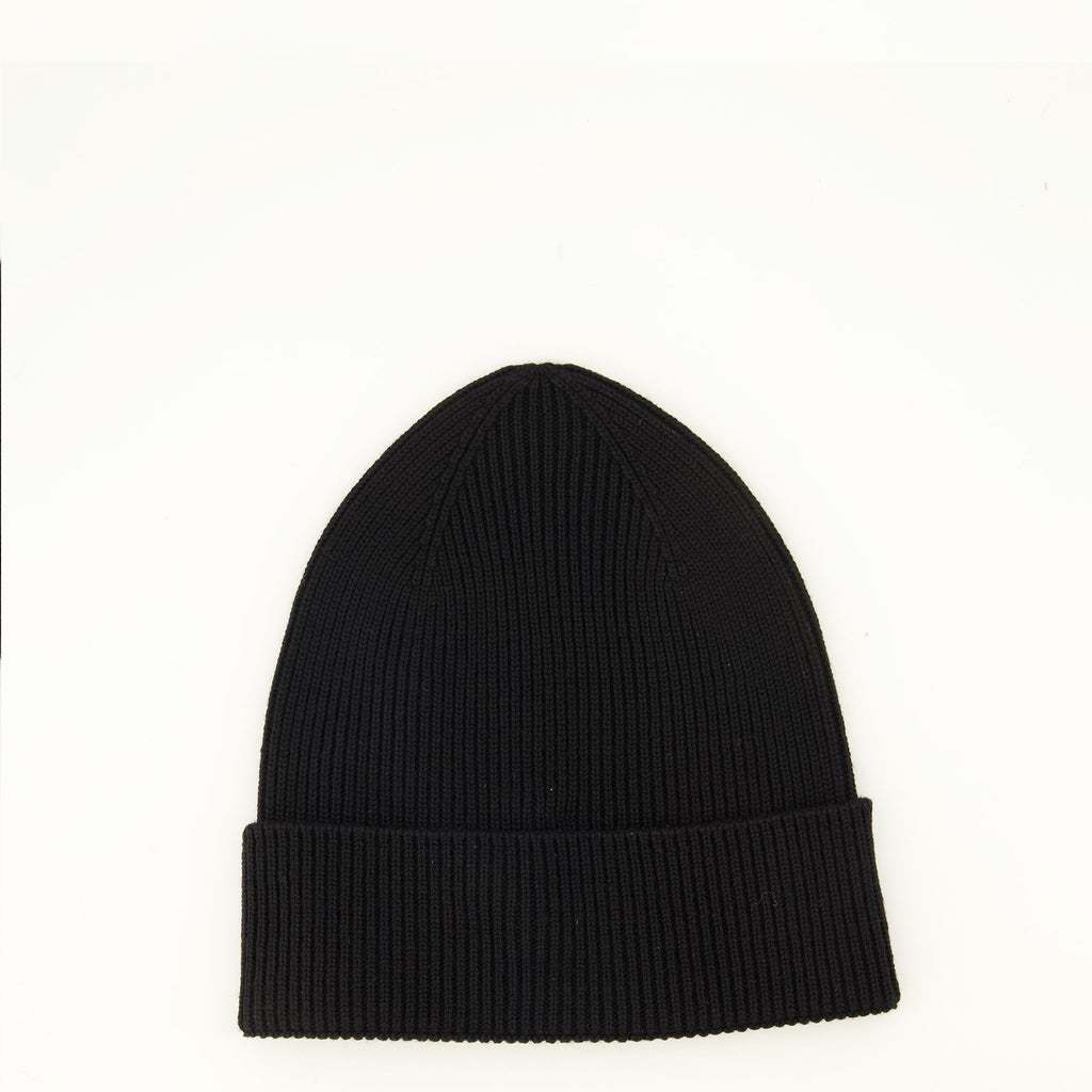 Gorro de lana acanalado