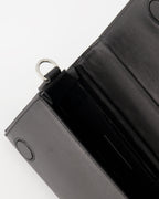 black leather bag, Lunch Box Bag, AMI Paris, unisex bag, elegant handbag