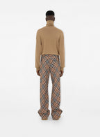 Image of Plaid Wool Trousers by Burberry for Men - Season Autumn-Winter 2024 - Detail View 11