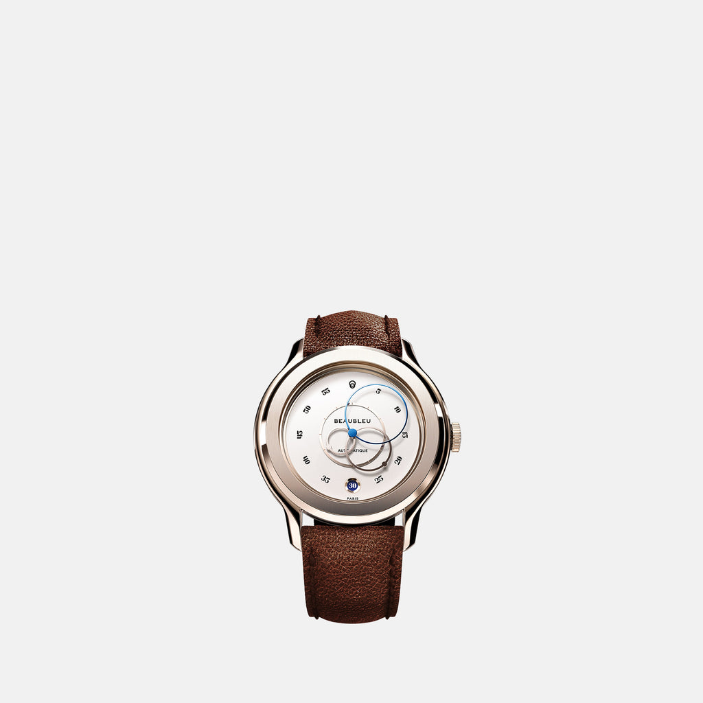 Beaubleu watch, Ecce Lys, unisex watch, leather strap watch, stainless steel watch