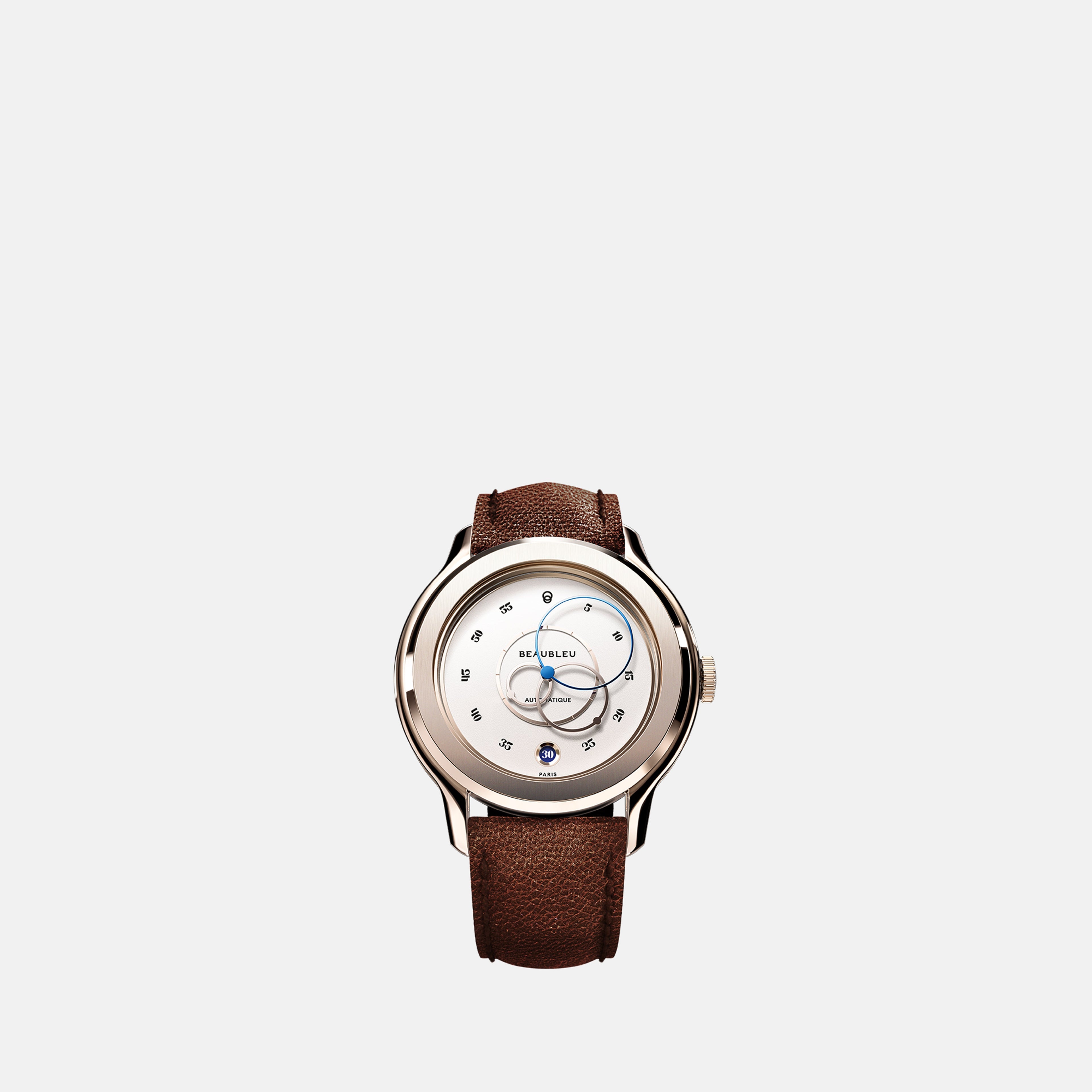 Beaubleu watch, Ecce Lys, unisex watch, leather strap watch, stainless steel watch