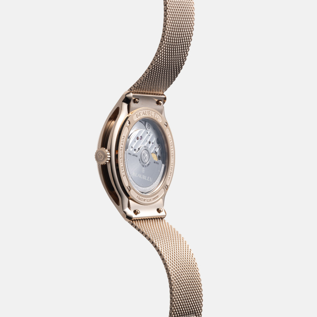 Beaubleu Ecce Lys, unisex watch, gold watch, luxury timepiece, designer watch