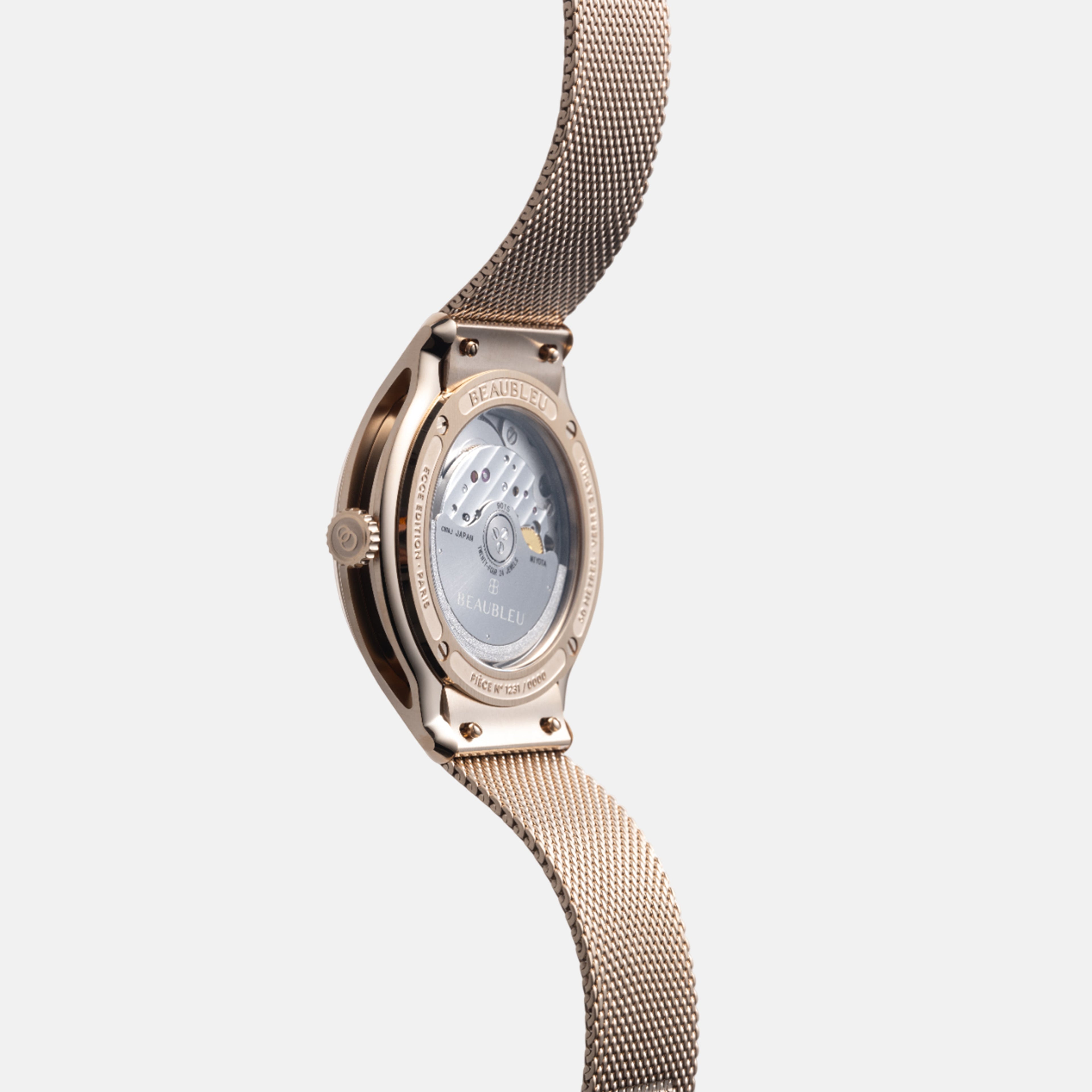 Beaubleu Ecce Lys, unisex watch, gold watch, luxury timepiece, designer watch