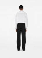 Burberry shirt, luxury menswear, long-sleeve white shirt, designer clothing for men, classic dress shirt