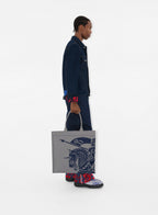 Burberry, EKD Cavalier, canvas tote bag, luxury accessories, high-end fashion