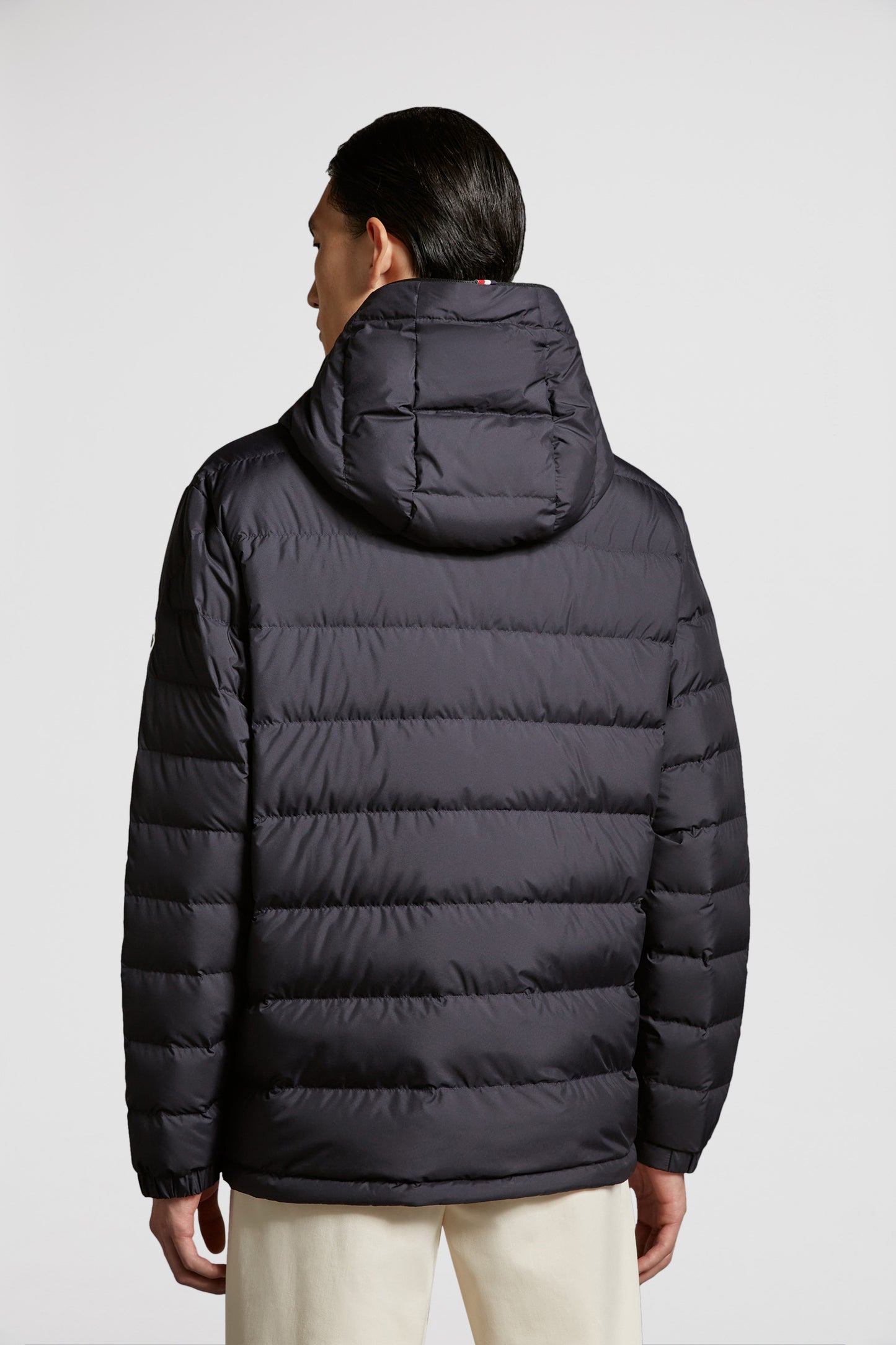 Down jacket, Chambeyron, blue nylon, luxury outerwear, Moncler