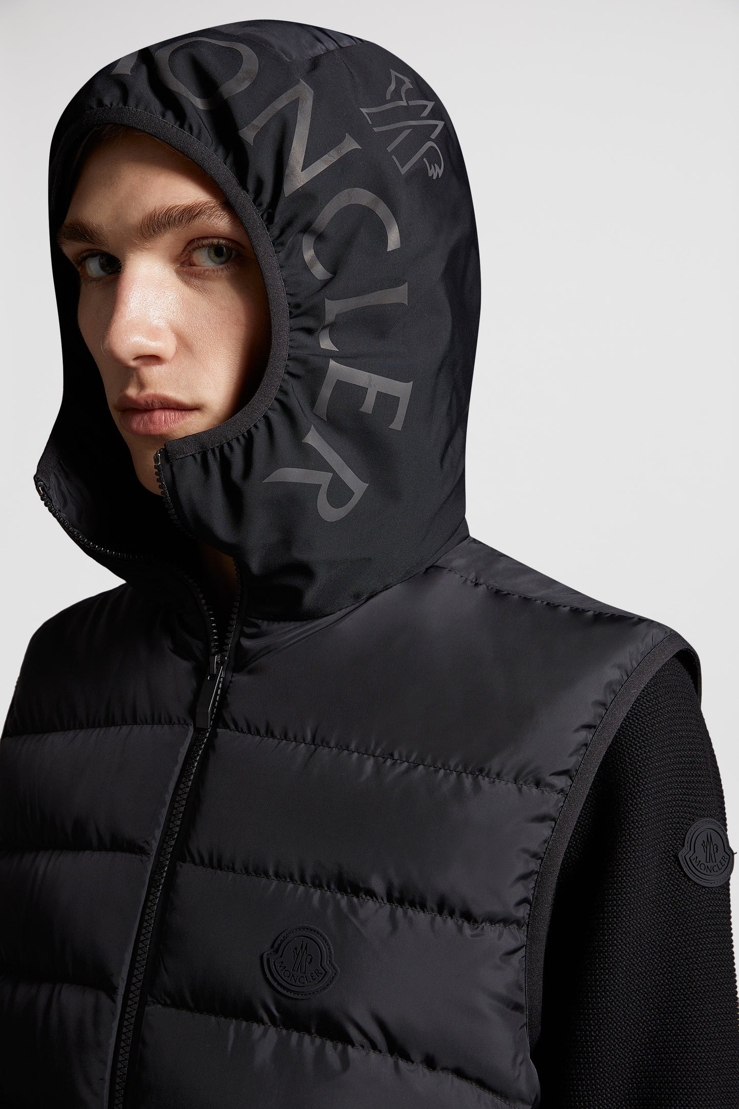 Quilted jacket, sleeveless jacket, luxury outerwear, Moncler, Nuberia jacket