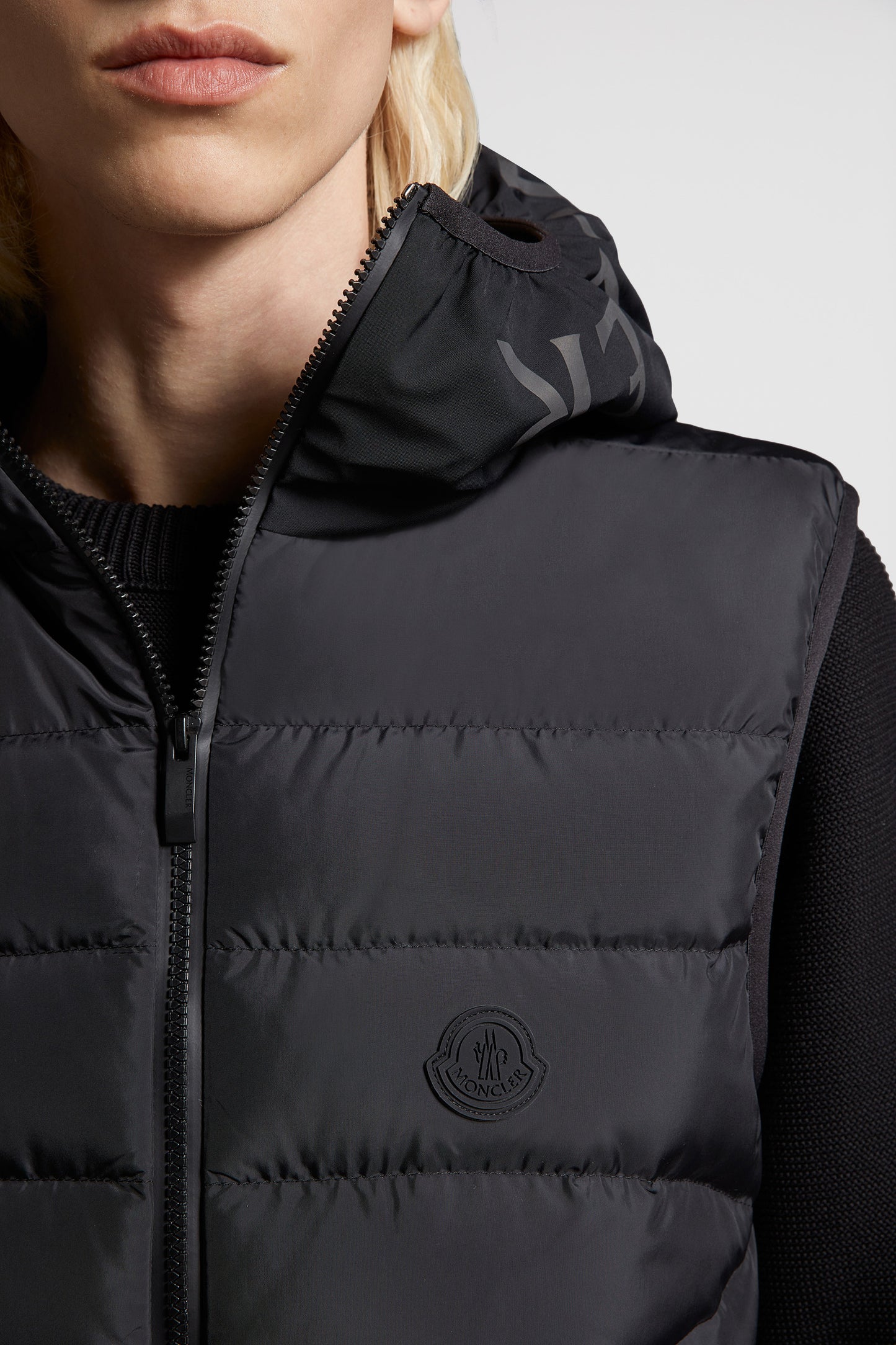 Quilted jacket, sleeveless jacket, luxury outerwear, Moncler, Nuberia jacket