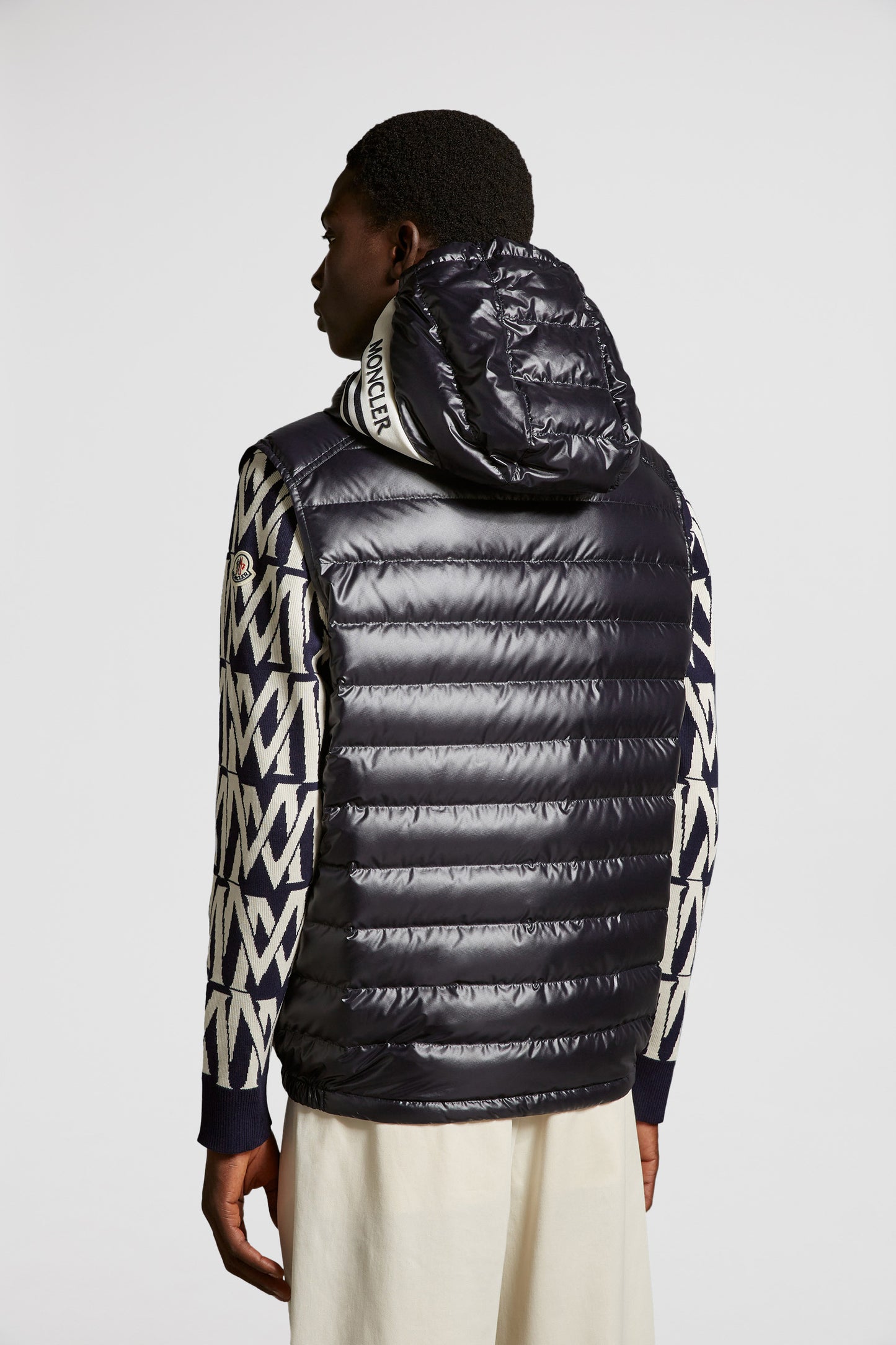 luxury down jacket, quilted jacket, sleeveless jacket, Moncler jacket, high-end fashion