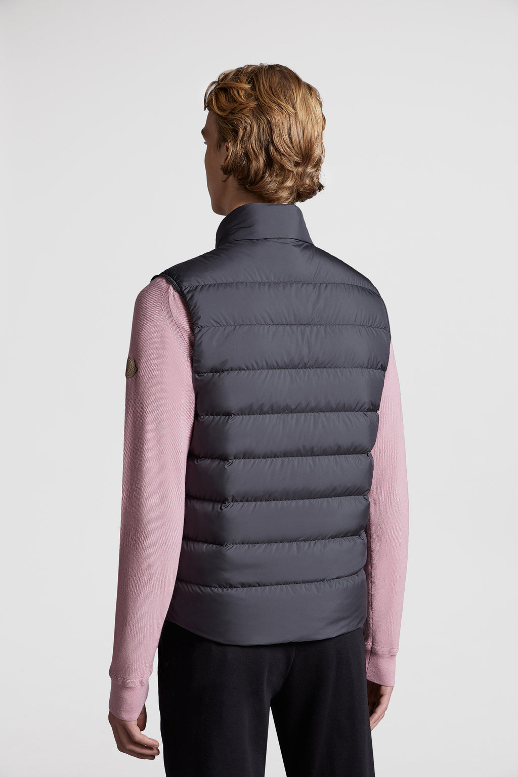 Lechtal vest, black sleeveless vest, Moncler outerwear, luxury men's fashion, high-end vests