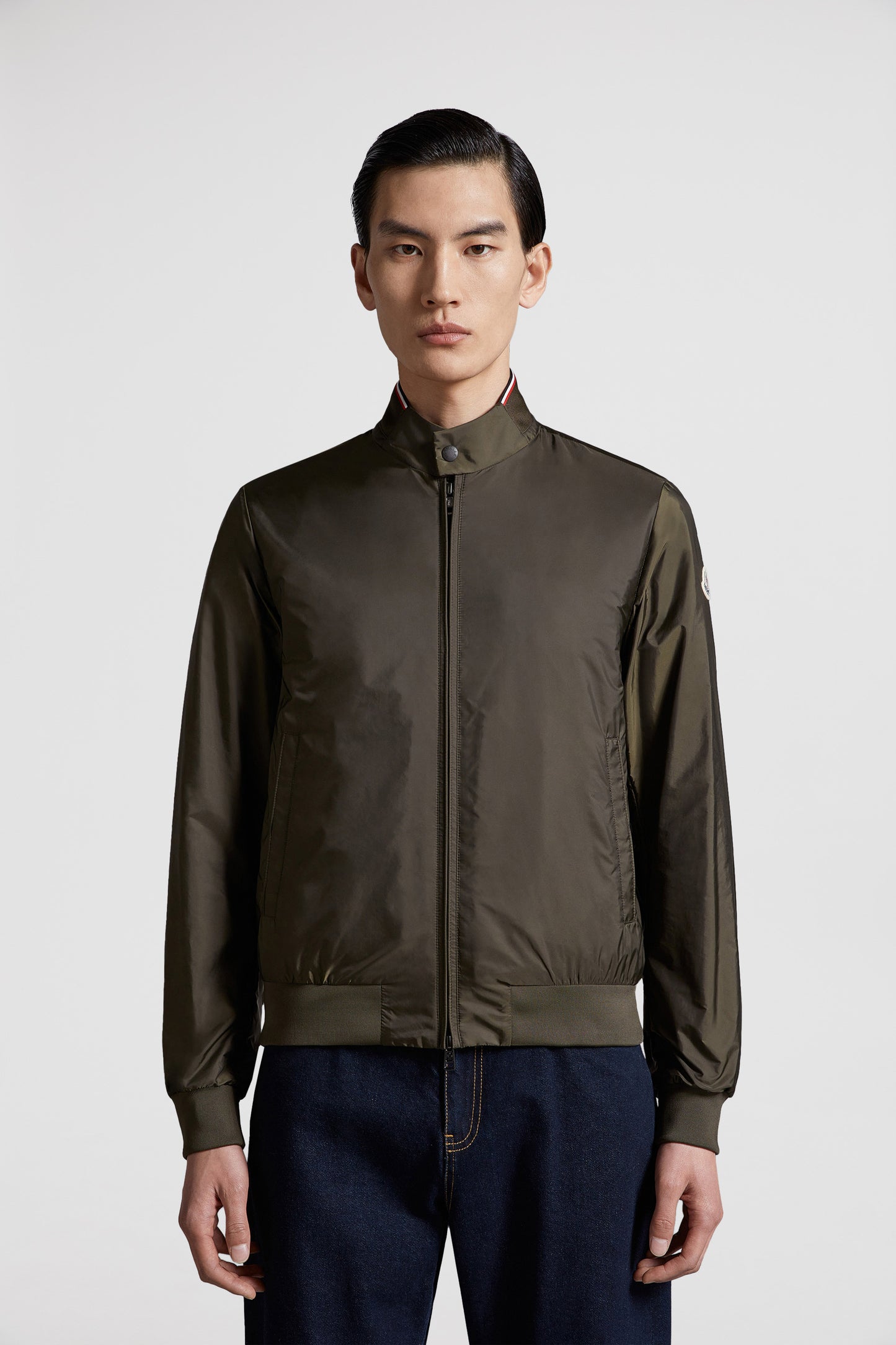 Reppe jacket, Moncler outerwear, luxury windbreaker, khaki jacket, designer windbreaker