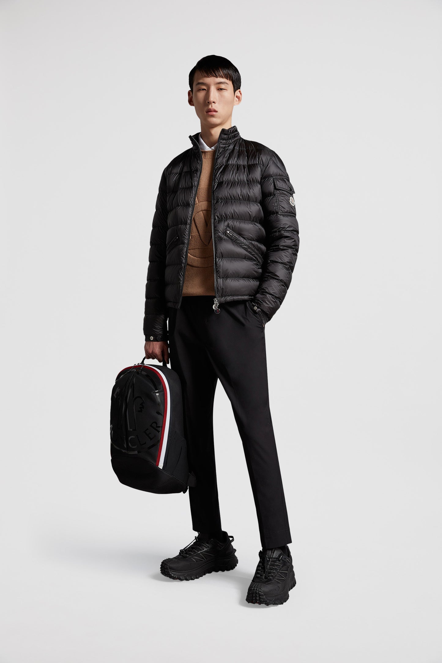 Moncler Agay Down Jacket, Luxury Winter Jacket, High-End Outerwear, Designer Down Jacket, Black Down Jacket