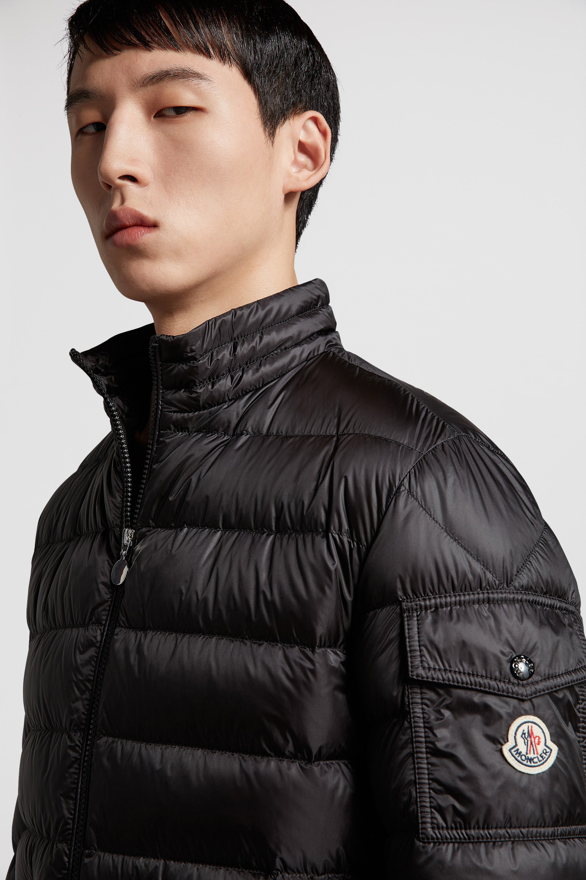 Moncler Agay Down Jacket, Luxury Winter Jacket, High-End Outerwear, Designer Down Jacket, Black Down Jacket