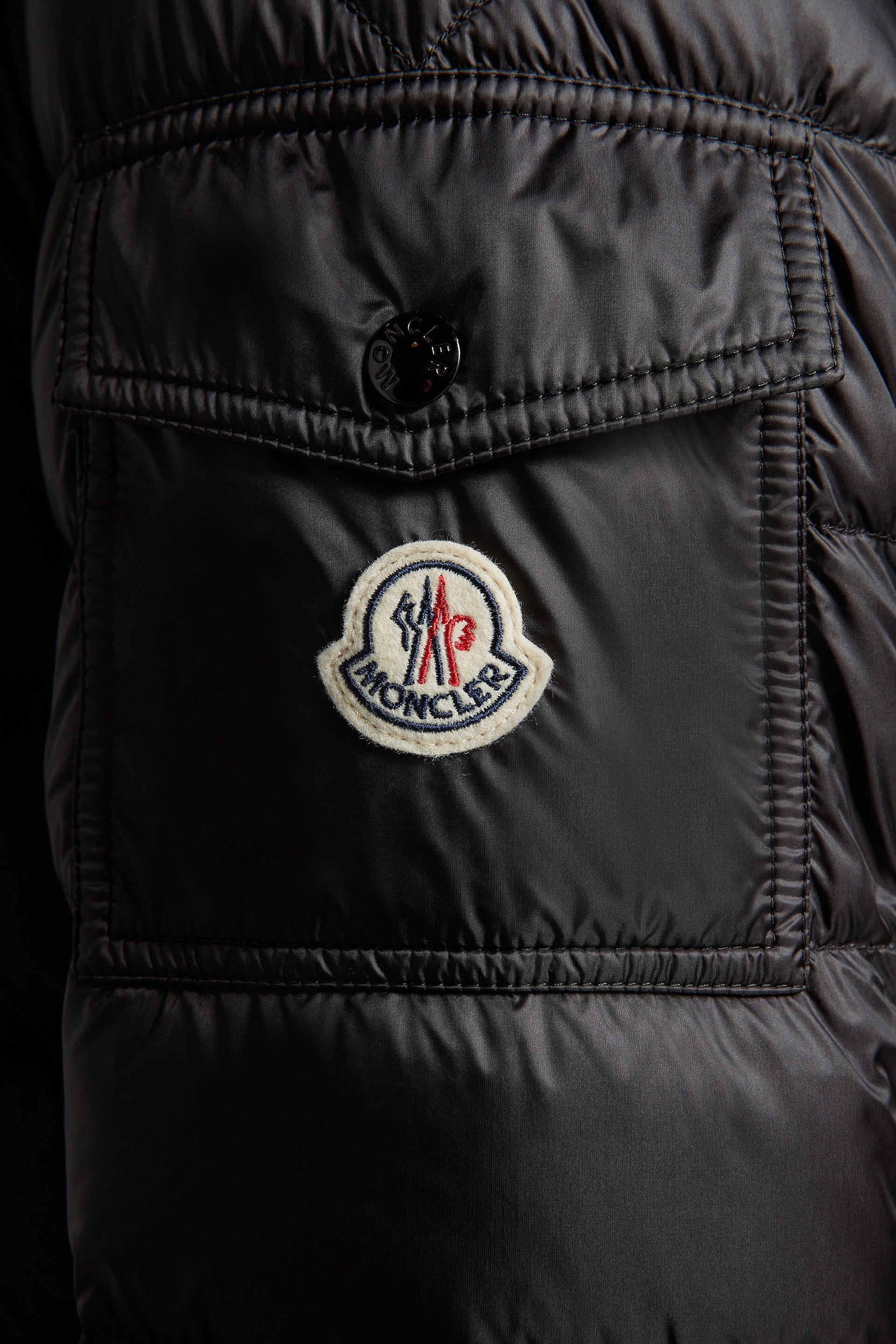 Moncler Agay Down Jacket, Luxury Winter Jacket, High-End Outerwear, Designer Down Jacket, Black Down Jacket