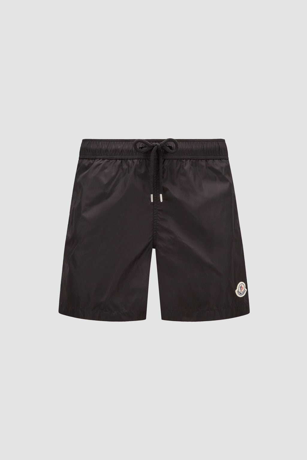 Moncler swim shorts, black swim shorts, luxury swimwear, designer swimwear, logo shorts