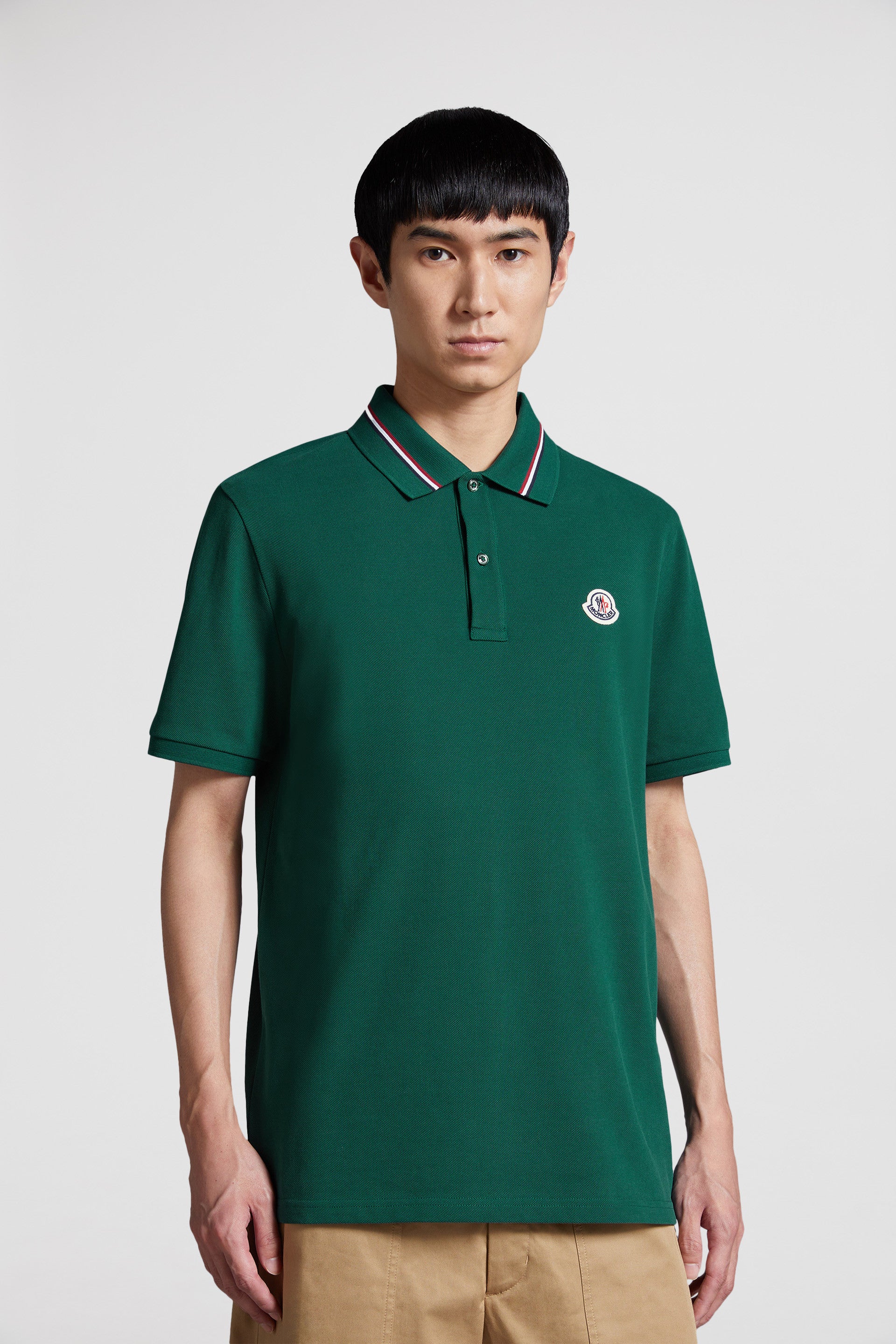 Moncler, Polo Shirt, Tipped Edge, Luxury Fashion, Men's Clothing