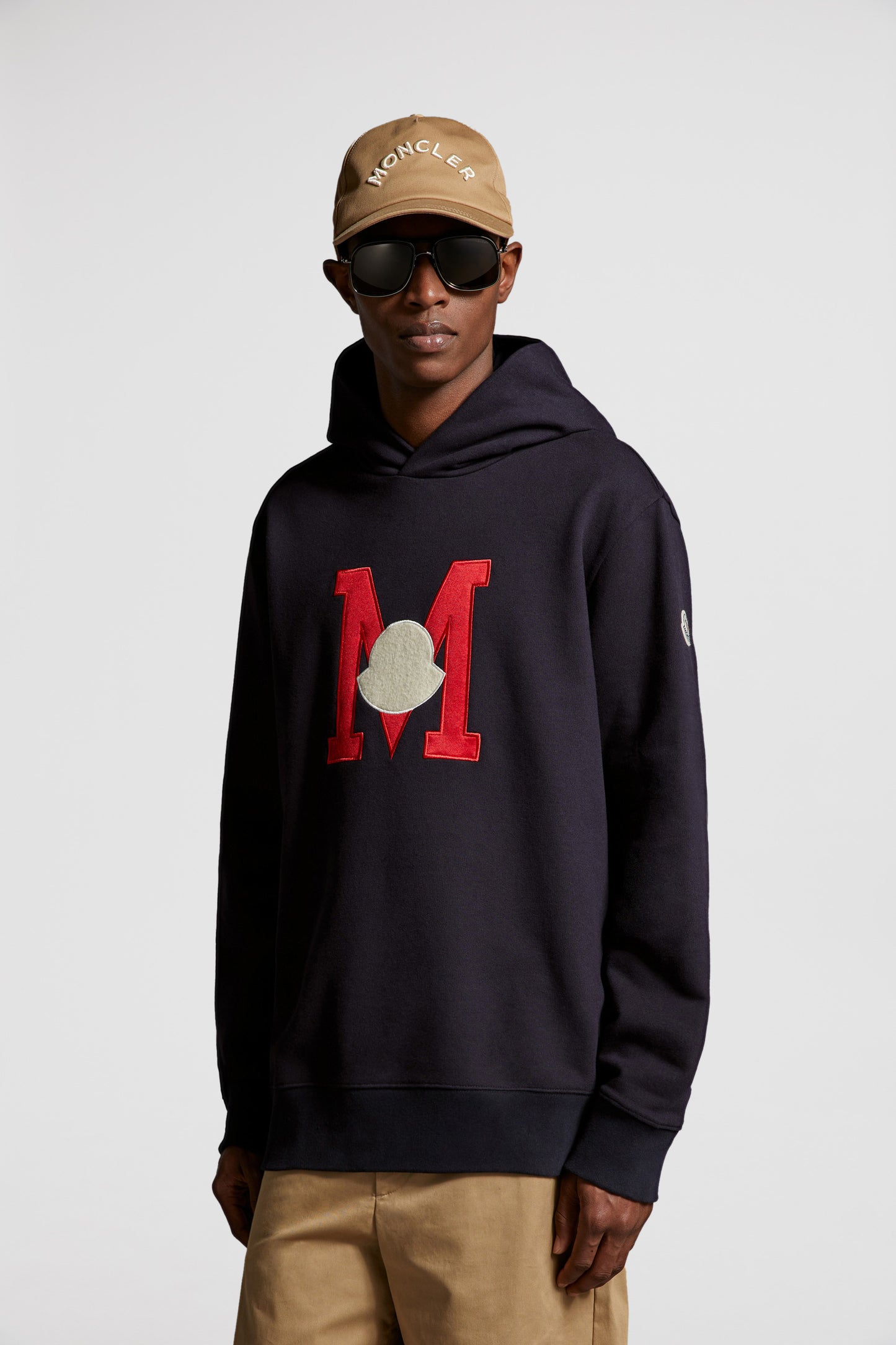 logo hoodie, Moncler hoodie, luxury sweatshirt, designer hoodie, men's fashion