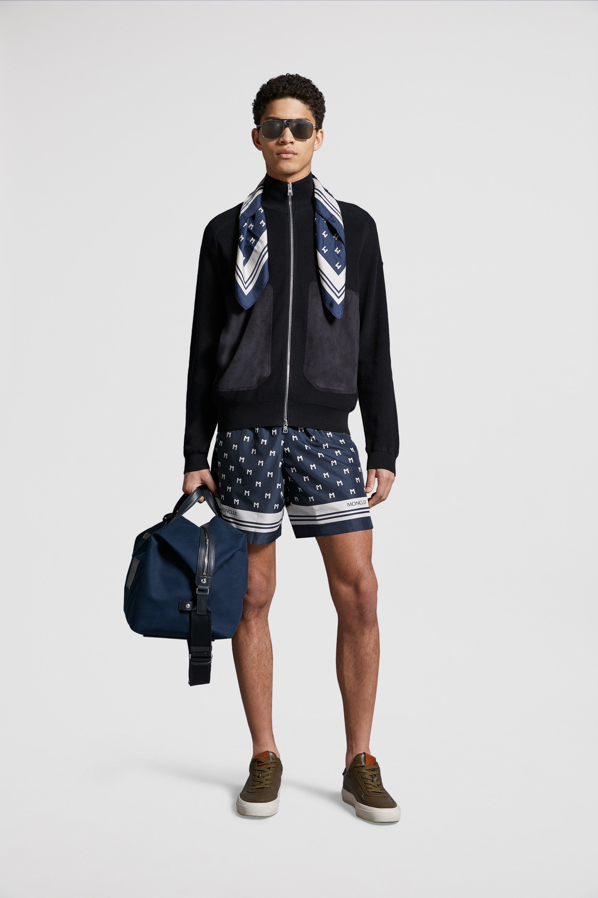 Bild der Cashmere-Baumwolle Zip-Jacke von Moncler für Herren - Saison Frühling-Sommer 2024 - Detailansicht 8