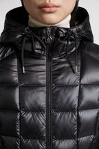 luxury down jacket, Moncler Amintore, long winter coat, designer outerwear, high-end fashion