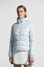 Quilted jacket, Blue jacket, Luxury outerwear, Moncler jacket, Designer jacket