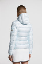 Quilted jacket, Blue jacket, Luxury outerwear, Moncler jacket, Designer jacket
