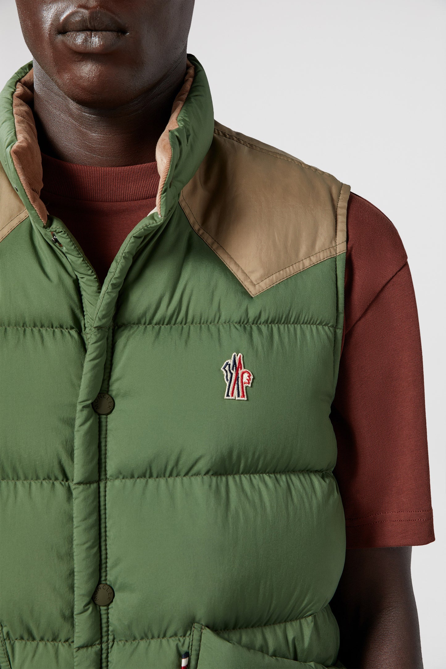 Veny down jacket, sleeveless jacket, Moncler Grenoble, luxury outerwear, nylon jacket