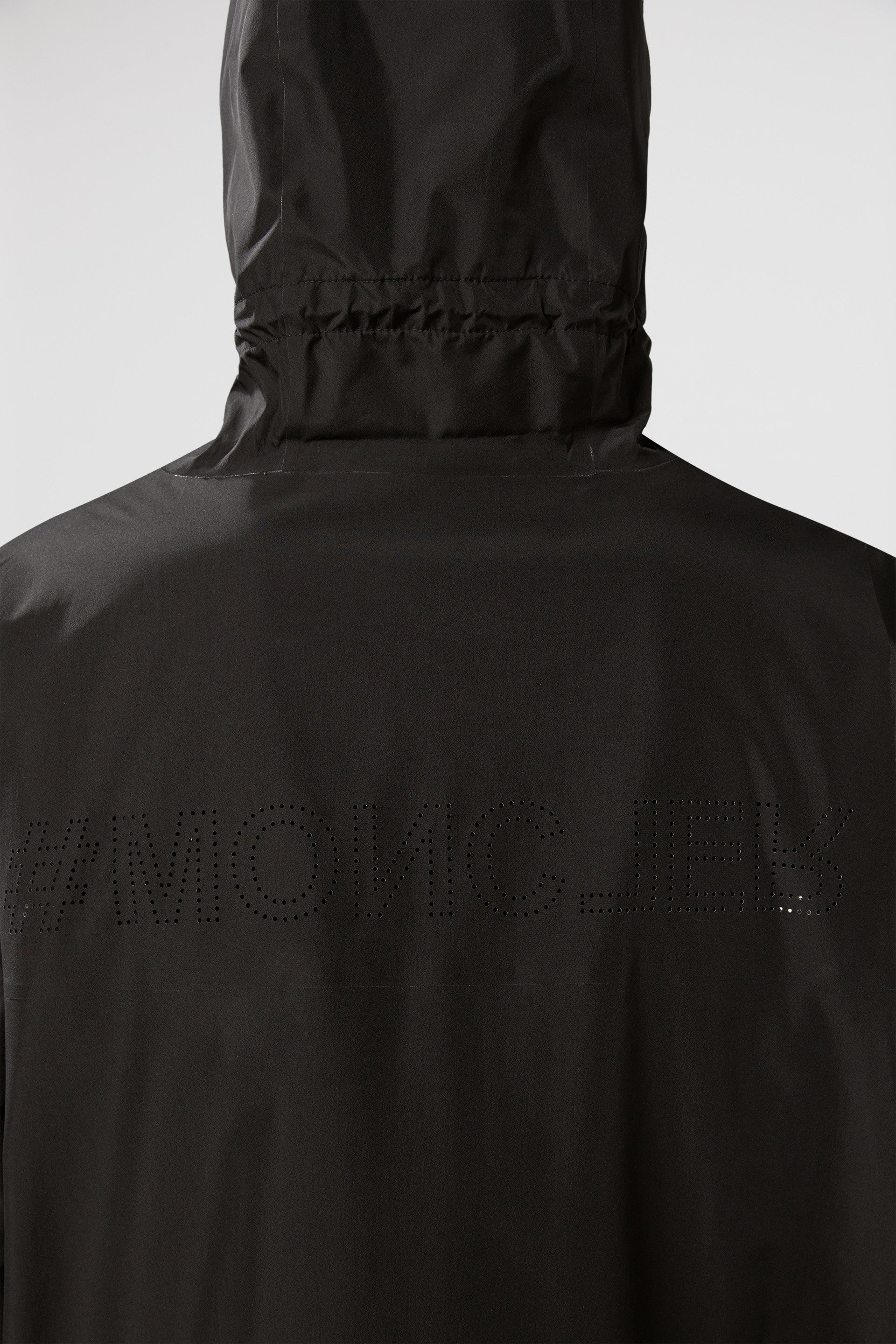 Moncler Grenoble jacket, black nylon windbreaker, elegant windbreaker, luxury outerwear, high-end jacket