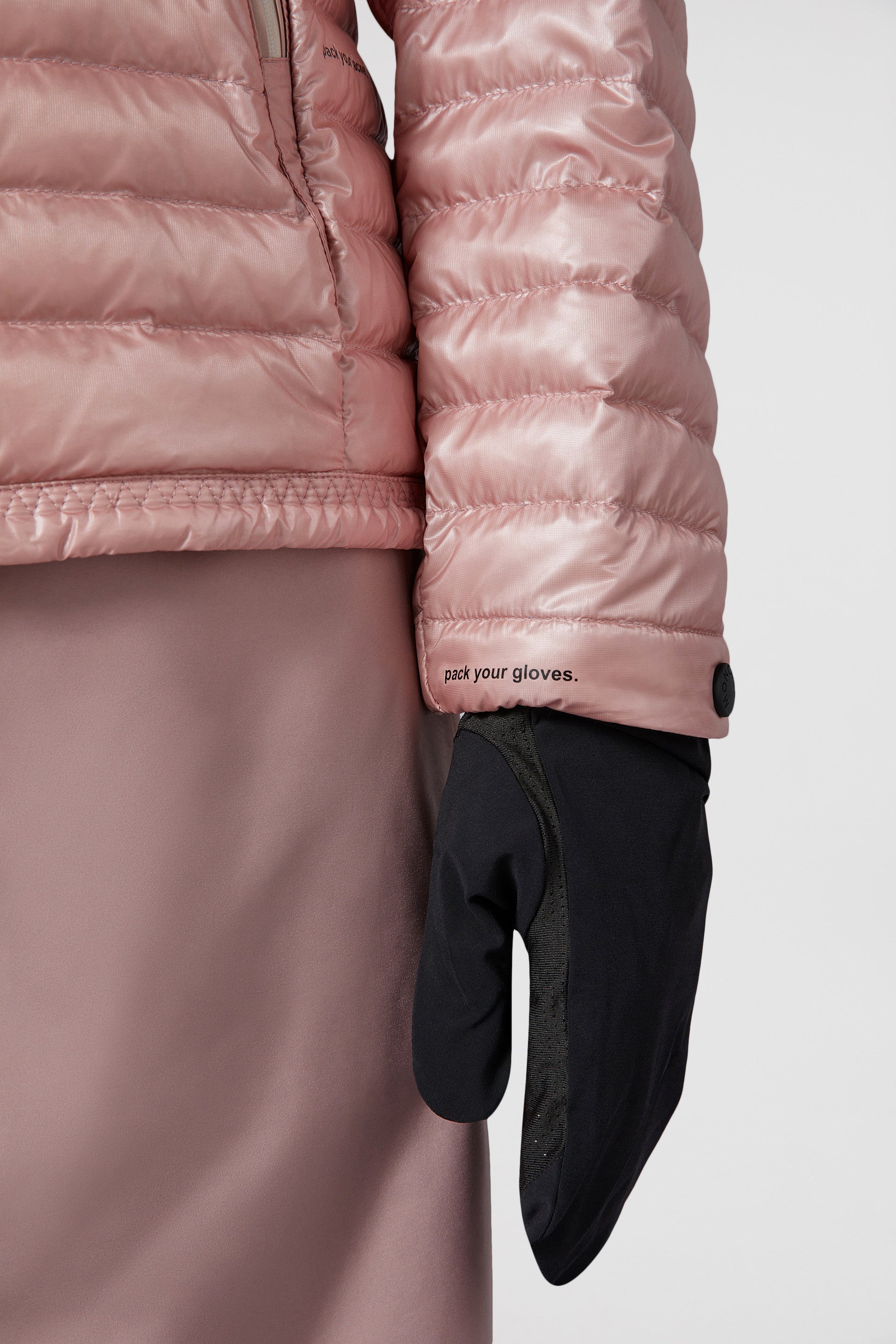 quilted jacket, Moncler Grenoble, luxury outerwear, pink nylon jacket, high-end fashion