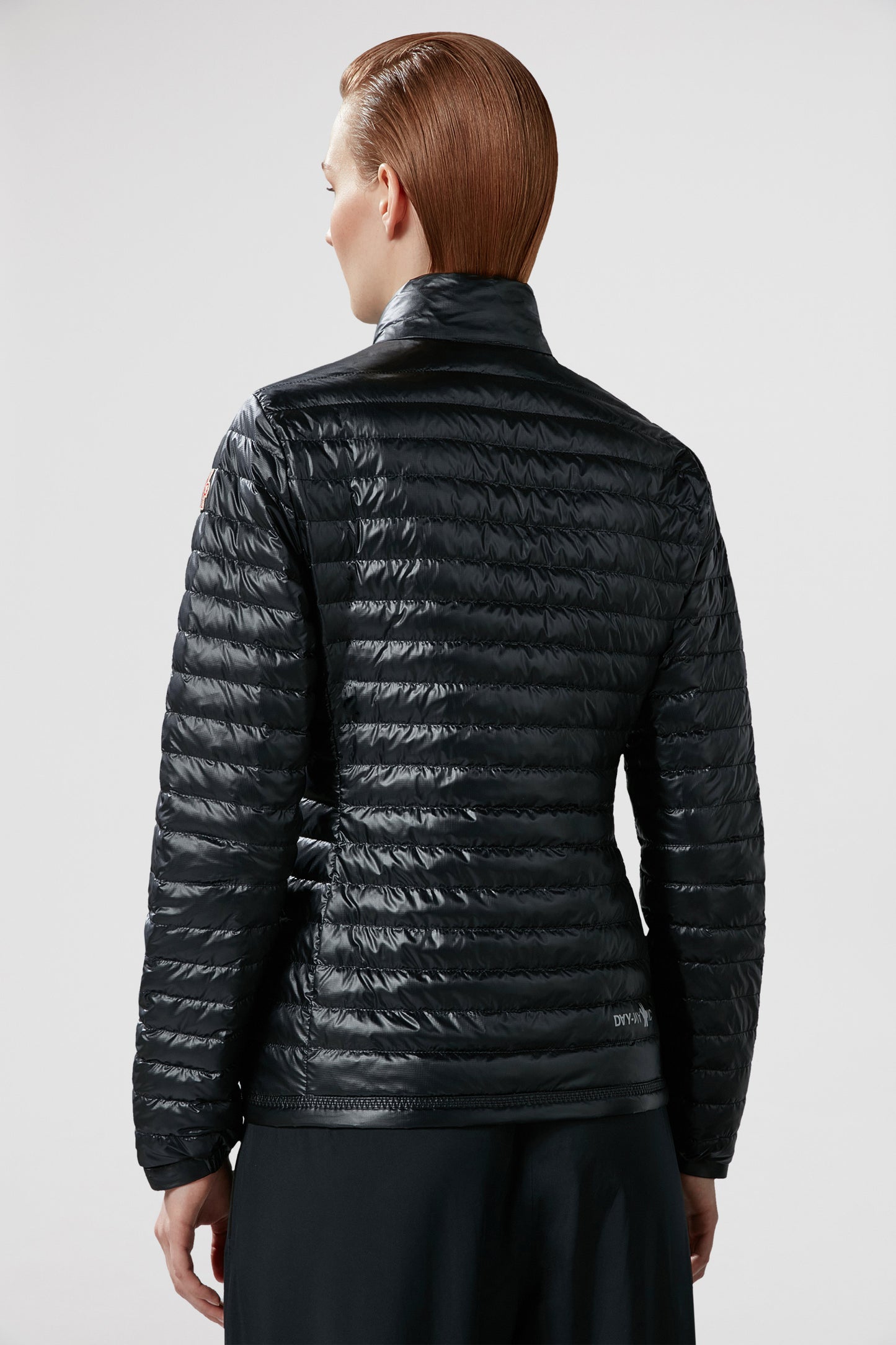 quilted jacket, nylon jacket, luxury outerwear, Moncler Grenoble, black jacket