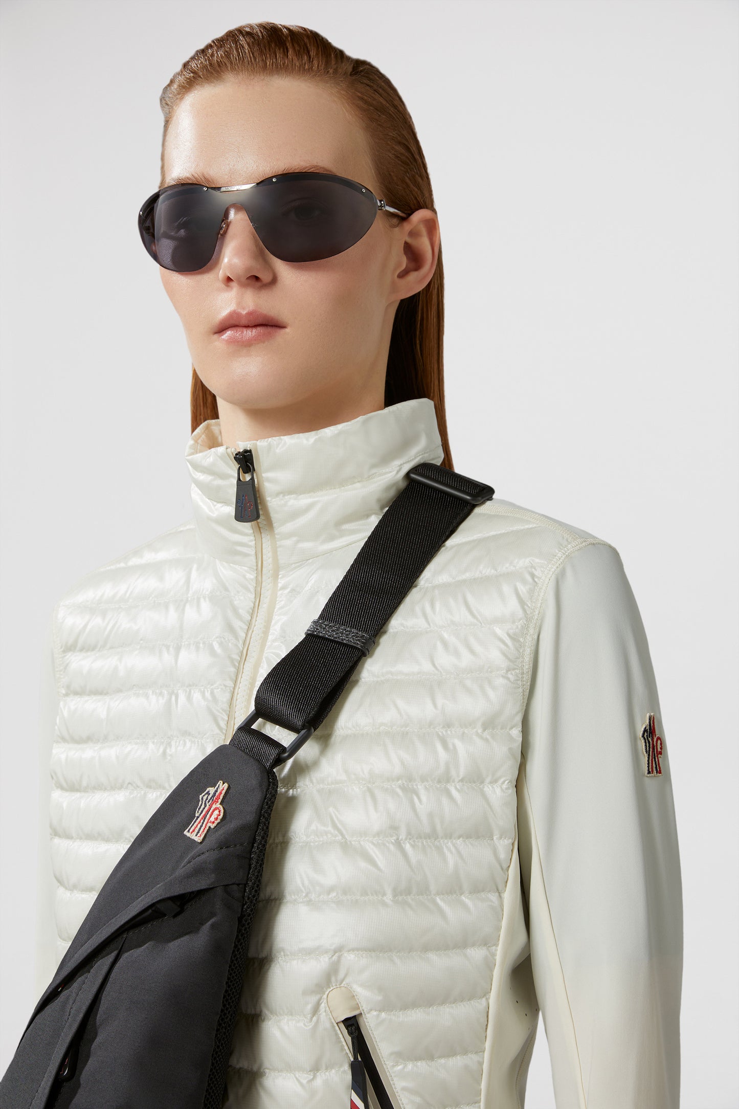 Moncler Grenoble, Two-Tone Jacket, White Jacket, Spring-Summer 2024, Luxury Nylon Jacket