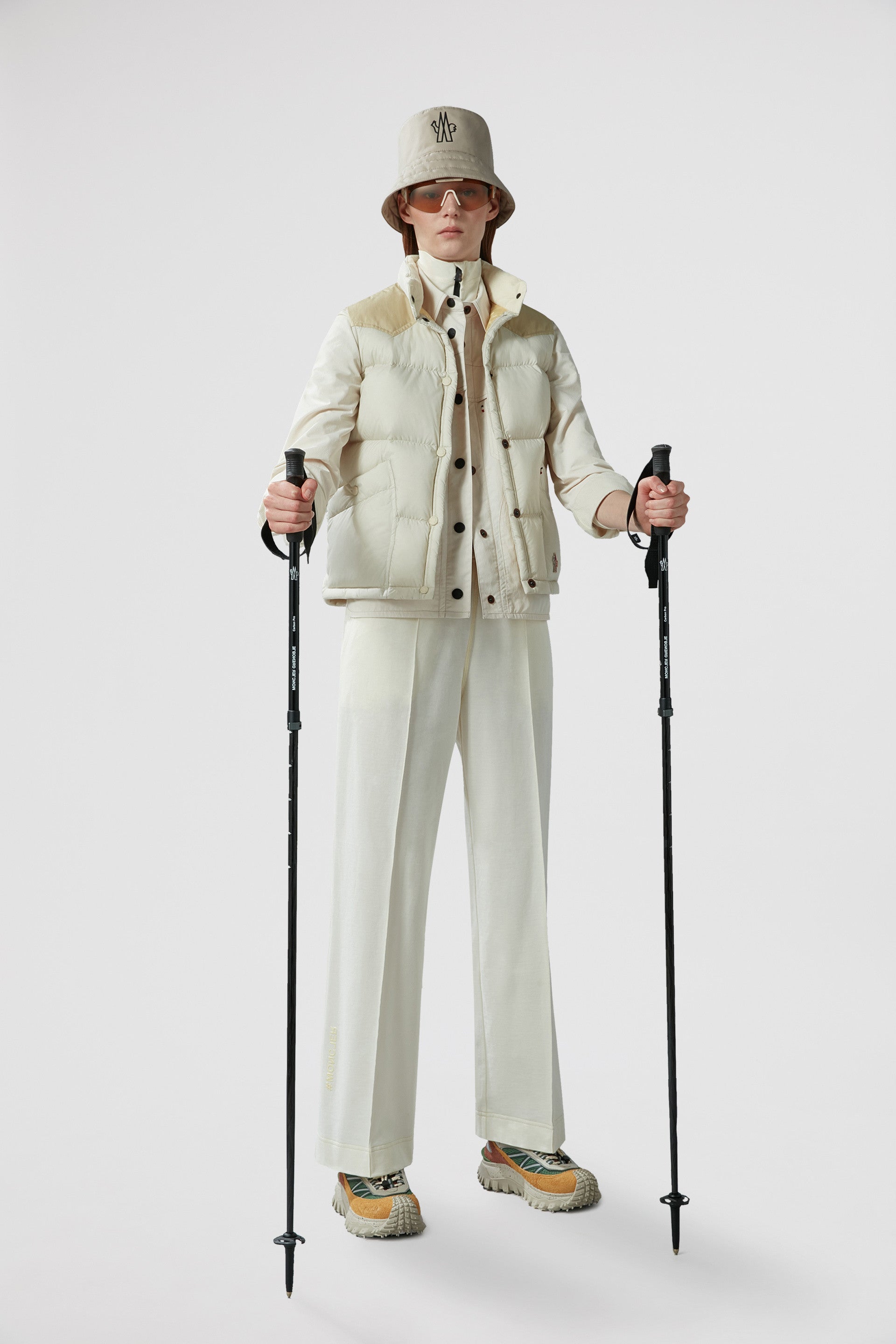 Imagen de Pantalones de Jogging de Algodón de Moncler Grenoble para Mujeres - Temporada Primavera-Verano 2024 - Vista de Detalle 13