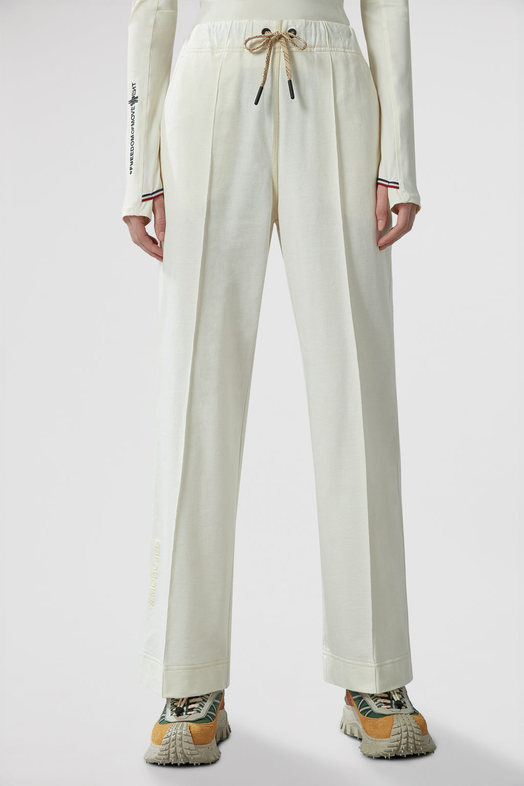 Imagen de Pantalones de Jogging de Algodón de Moncler Grenoble para Mujeres - Temporada Primavera-Verano 2024 - Vista de Detalle 12