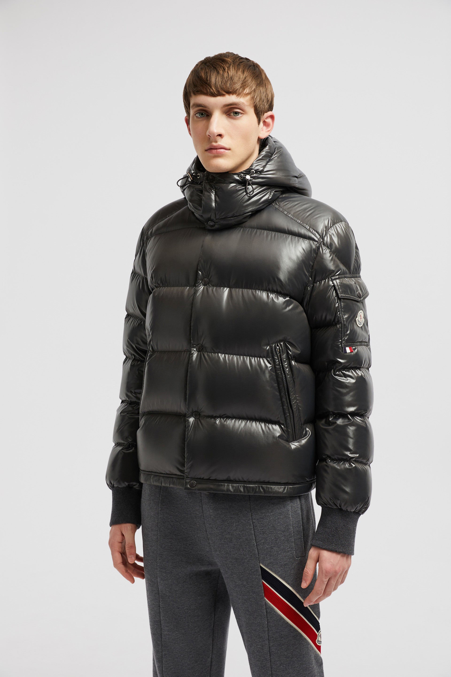 Moncler, Dark Taupe Jacket, Quilted Jacket, Luxury Outerwear, Autumn Winter 2024