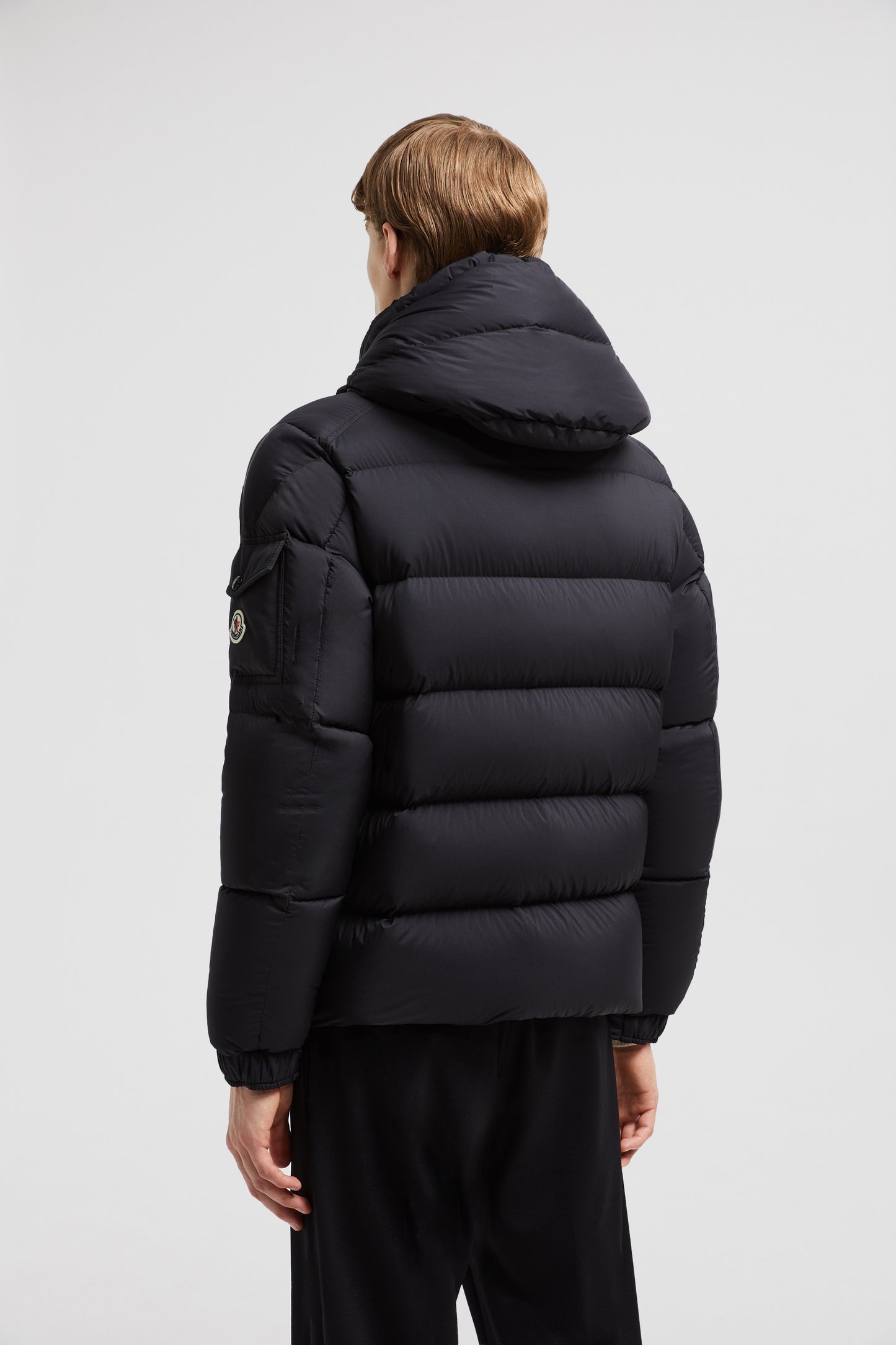 Moncler, down jacket, nylon jacket, black outerwear, winter fashion