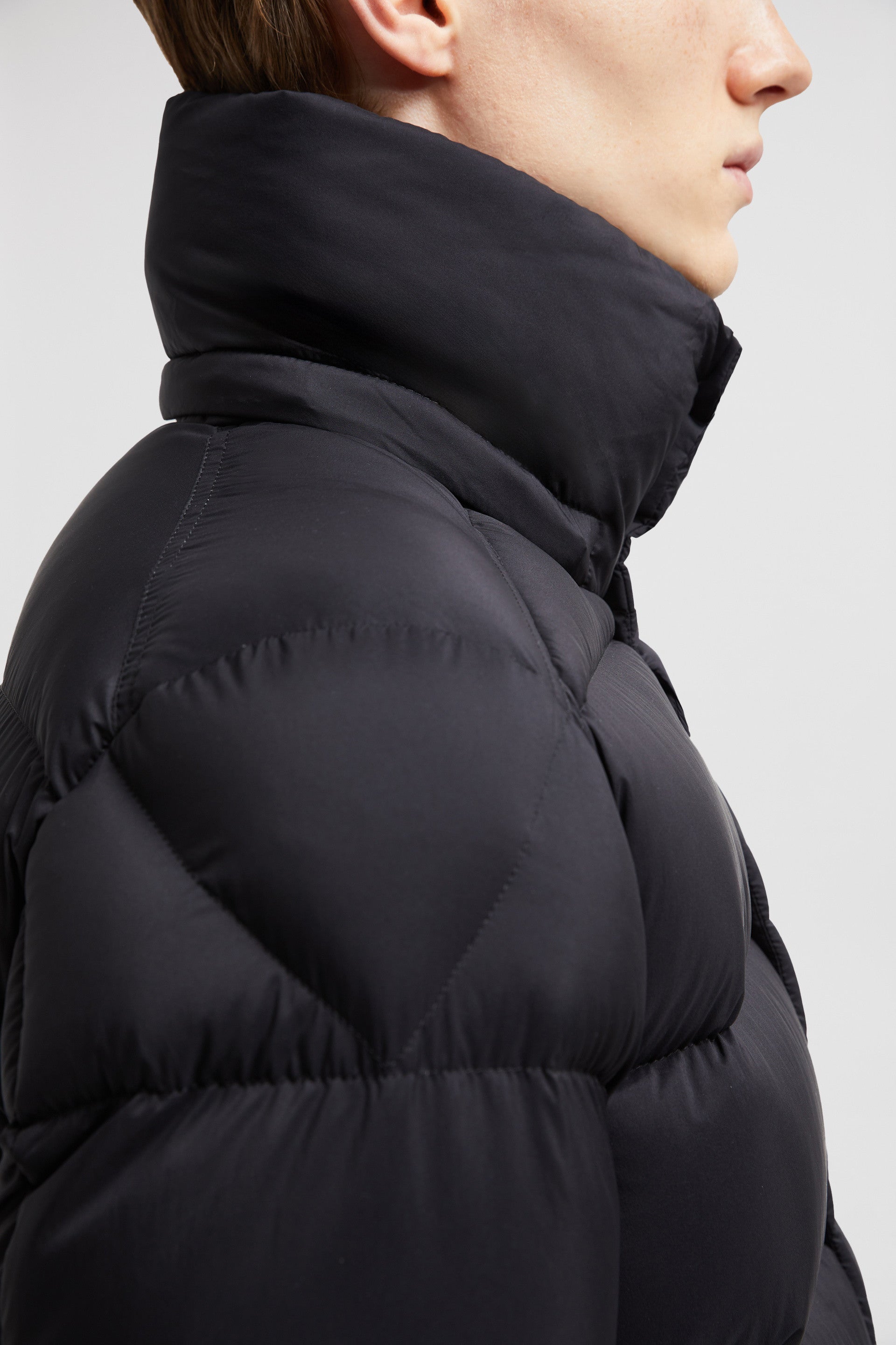 Moncler, down jacket, nylon jacket, black outerwear, winter fashion