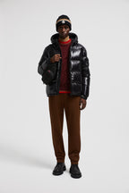 Ecrins jacket, shiny nylon jacket, Moncler outerwear, black nylon jacket, Fall-Winter 2024 fashion