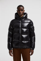 Ecrins jacket, shiny nylon jacket, Moncler outerwear, black nylon jacket, Fall-Winter 2024 fashion