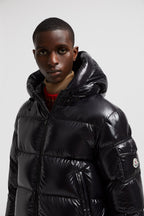 Ecrins jacket, shiny nylon jacket, Moncler outerwear, black nylon jacket, Fall-Winter 2024 fashion