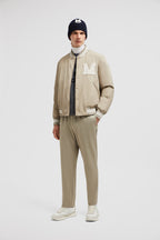 beige joggers, nylon pants, luxury loungewear, Moncler joggers, Autumn-Winter 2024