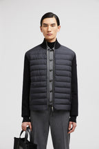 Bi-Material Jacket, Quilted Jacket, Black Jacket, Moncler Autumn-Winter 2024, Luxury Outerwear