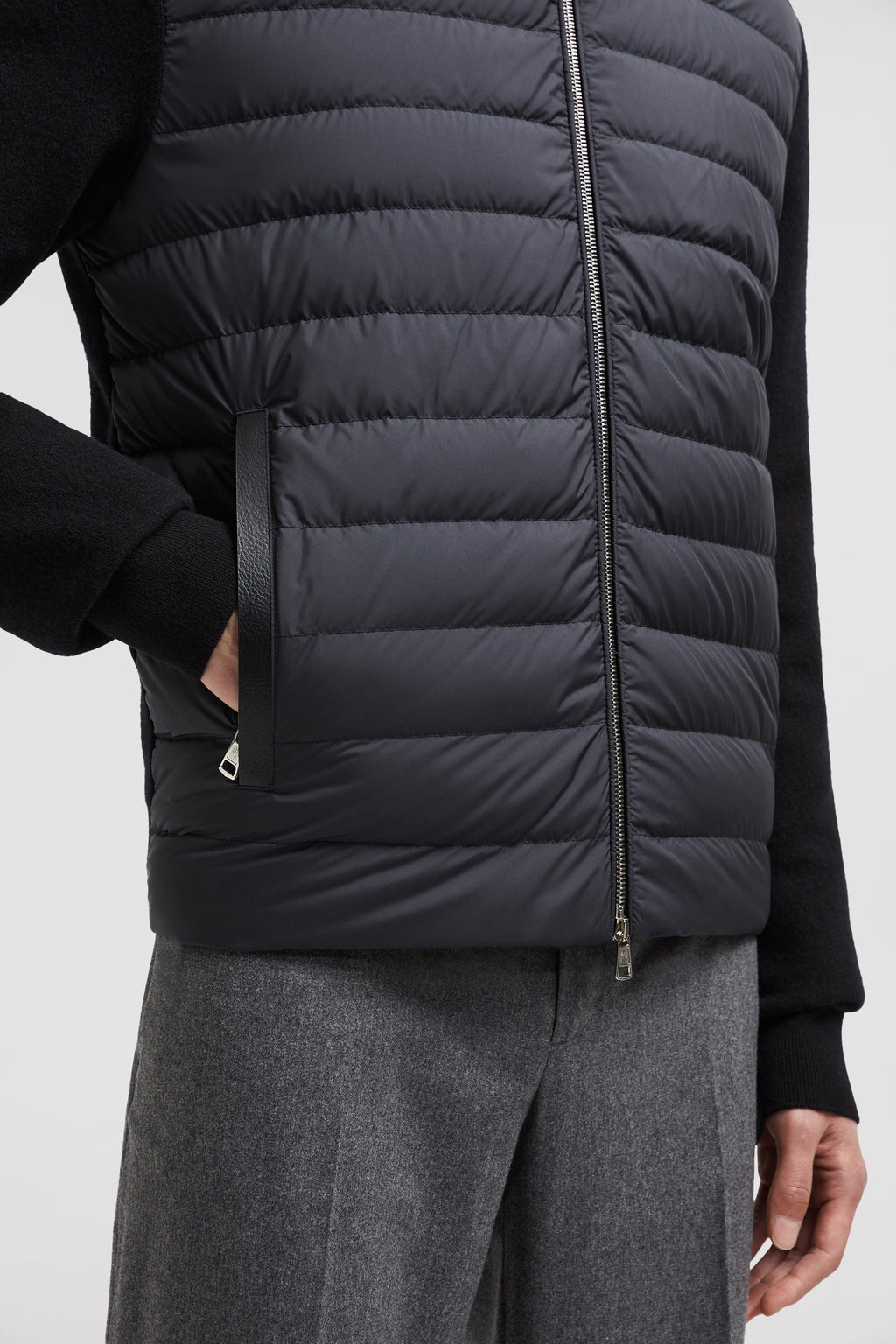 Bi-Material Jacket, Quilted Jacket, Black Jacket, Moncler Autumn-Winter 2024, Luxury Outerwear