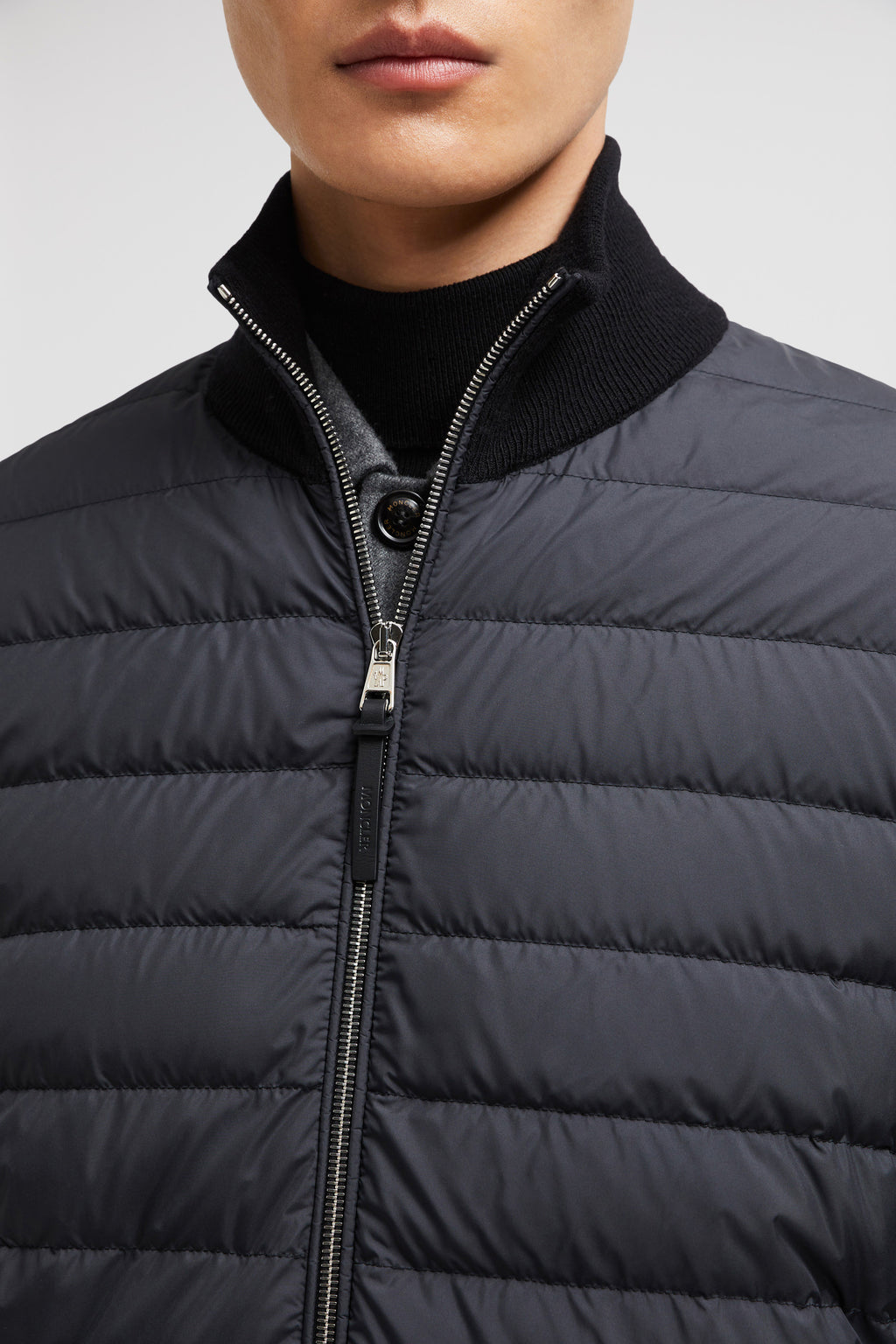 Bi-Material Jacket, Quilted Jacket, Black Jacket, Moncler Autumn-Winter 2024, Luxury Outerwear
