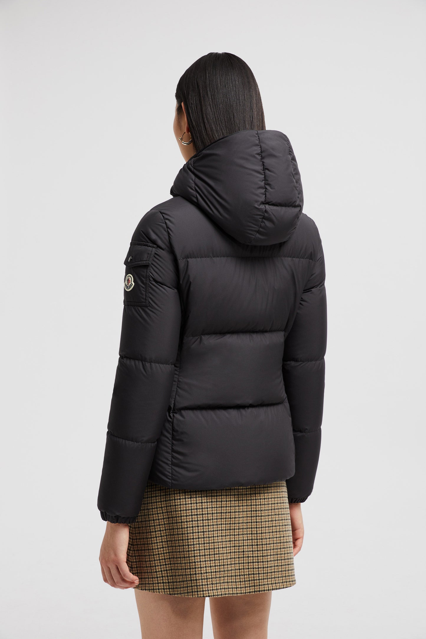 Black Quilted Jacket, Autumn-Winter 2024, Waterproof Polyester Jacket, Luxury Outerwear, Elegant Jacket