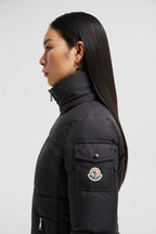 Black Quilted Jacket, Autumn-Winter 2024, Waterproof Polyester Jacket, Luxury Outerwear, Elegant Jacket